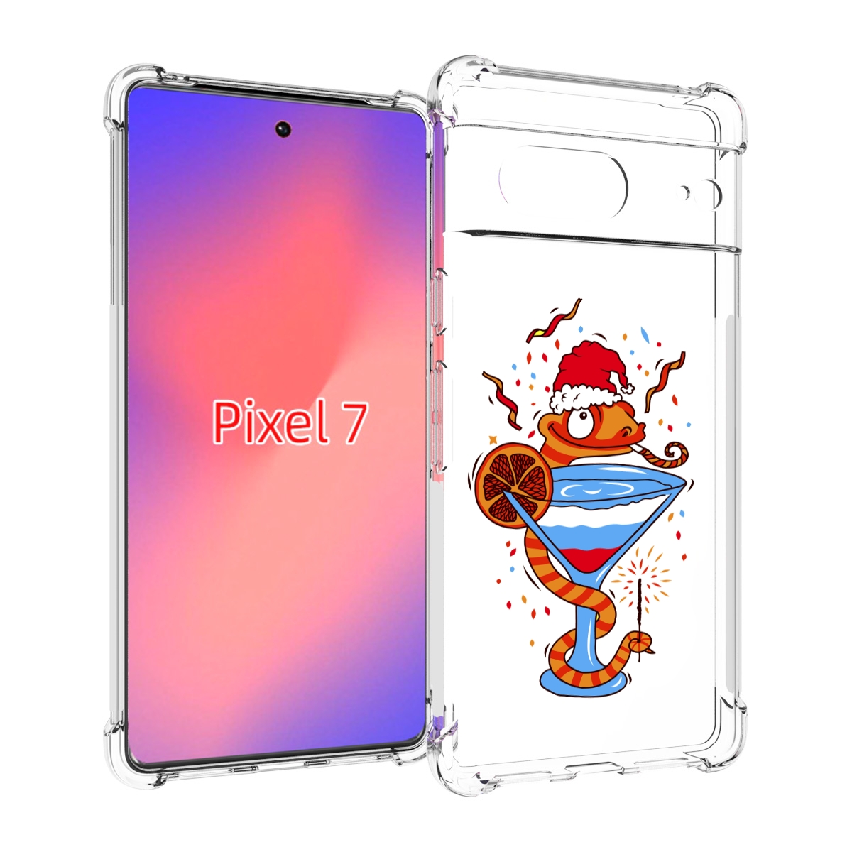 

Чехол Mypads Змейка Для Google Pixel 7, Прозрачный, Tocco