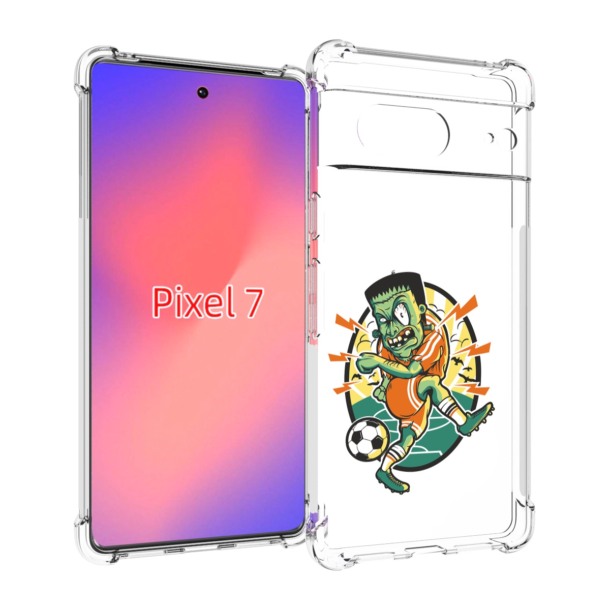 

Чехол Mypads Зомби Футболист Для Google Pixel 7, Прозрачный, Tocco