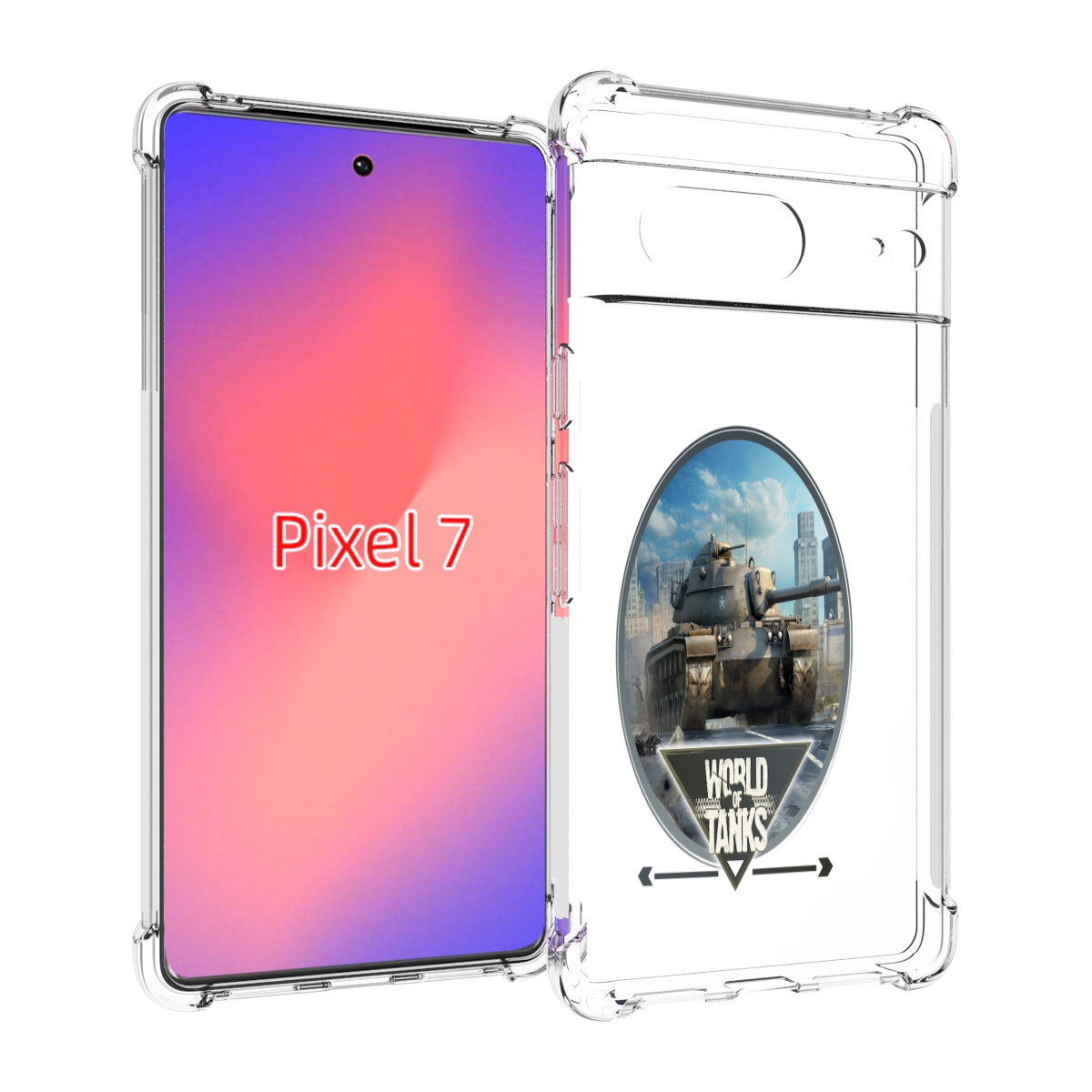 

Чехол Mypads Игра С Танками Для Google Pixel 7, Прозрачный, Tocco