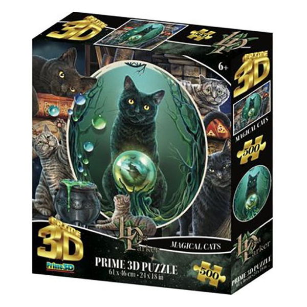 

Пазл Prime 3D Коллаж Кошки, 500 эл. PR32533