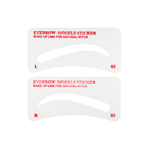 Трафареты для бровей EVABOND тканевые 3 пары 05