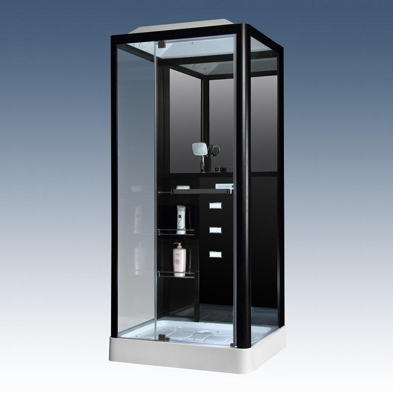 

Душевая кабина Loranto Selak CS 126-3A R 90х100х215 см черная