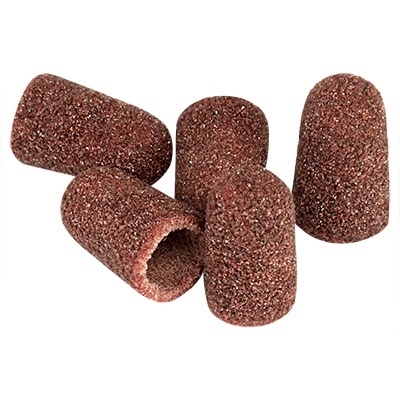 Колпачки песочные Irisk professional коричневые, диаметр 10мм, абразивность 180, 5шт