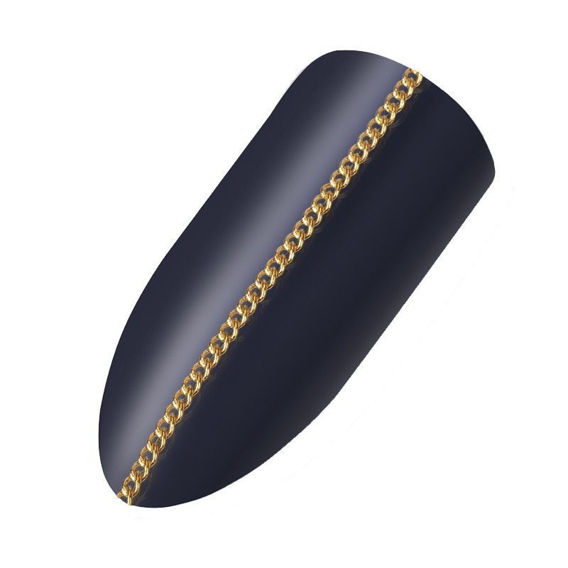 

Цепочка Nail Art одинарное плетение золотистый 95 см 3 шт, kr-15049