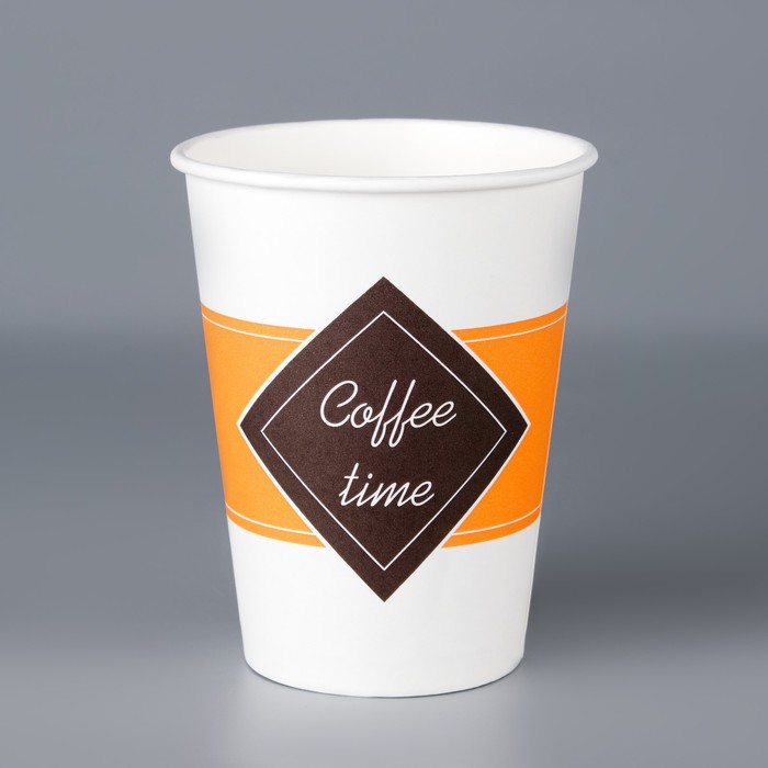 

Стакан бумажный "Coffee time " 350 мл, диаметр 90 мм (50 шт), Разноцветный