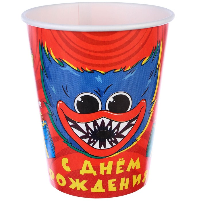 

Стакан бумажный "С Днем Рождения!", Монстр (10 шт), Разноцветный