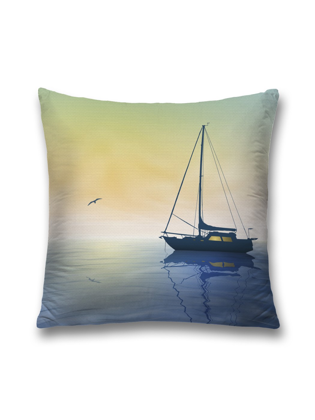 

Наволочка JoyArty декоративная "Одинокий парусник" на молнии, 45x45 см, Синий