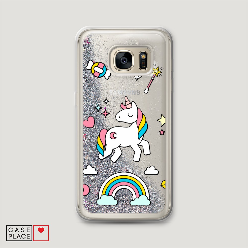 

Чехол Awog на Samsung Galaxy S6 Edge "Принцесса единорог", Разноцветный, 24491-1