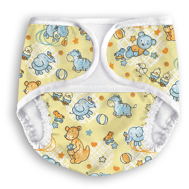 фото Трусики multi diapers original, с карманом для сменного вкладыша, р. в, 4-9 кг, машинки multi-diapers