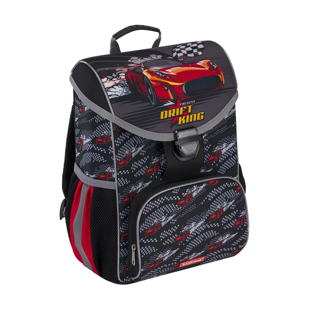 

Ученический ранец ErichKrause ErgoLine Drift King, 15L, Черный