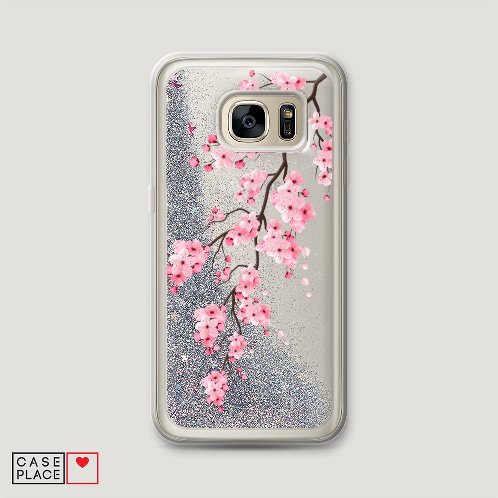 

Чехол Awog на Samsung Galaxy S6 Edge "Розовая сакура", Разноцветный, 24491-1