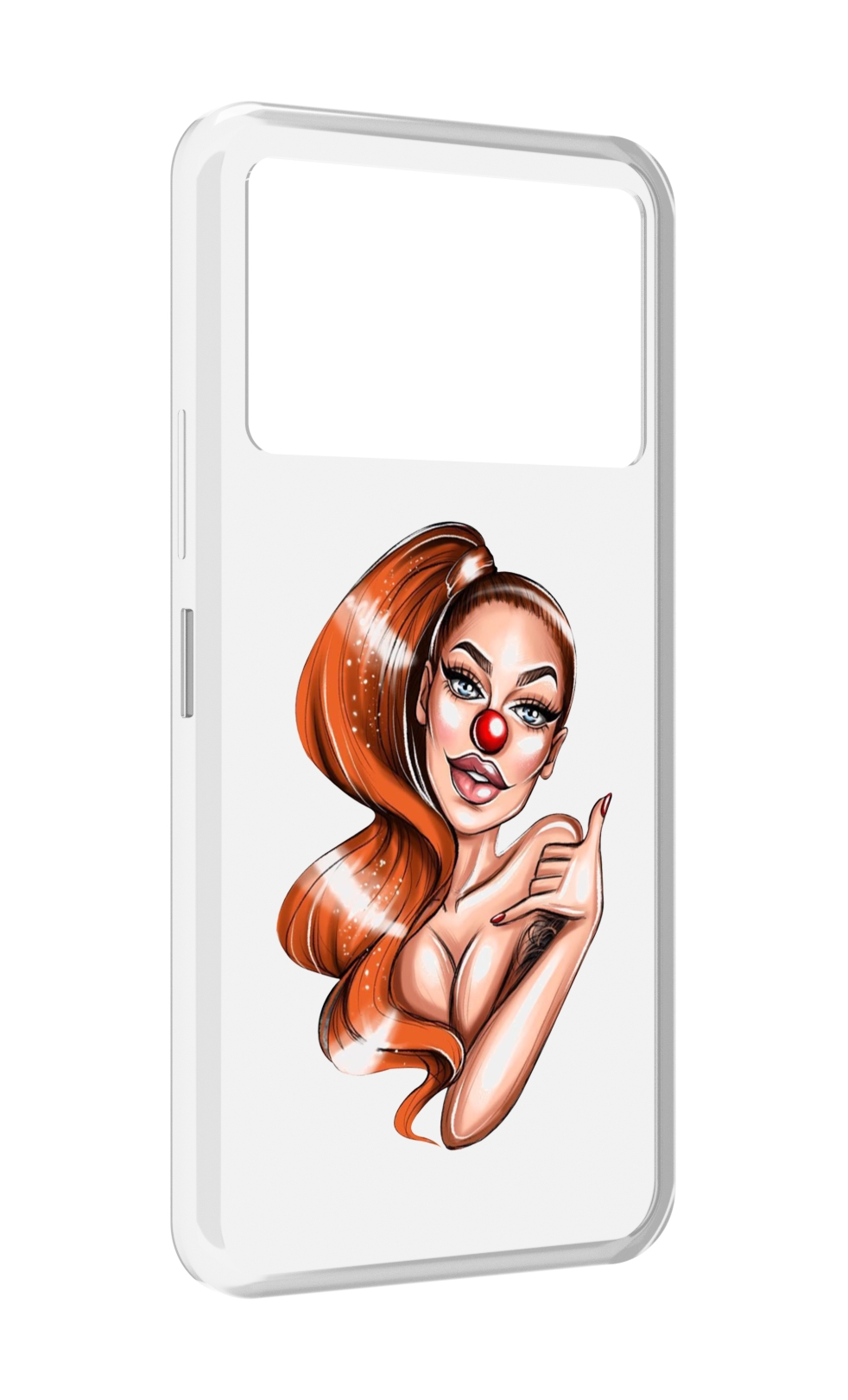 

Чехол MyPads девушка-клоун для Infinix NOTE 12 VIP (X672), Прозрачный, Tocco