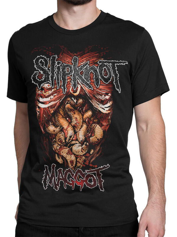 фото Футболка мужская design heroes slipknot - maggot черная 2xl