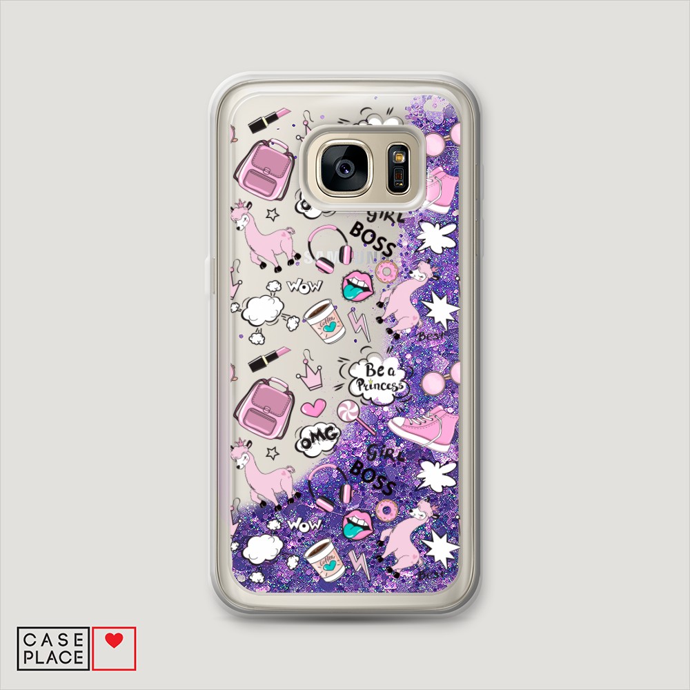 

Чехол Awog "Стильная лама" на Samsung Galaxy S6 Edge, 24492-1