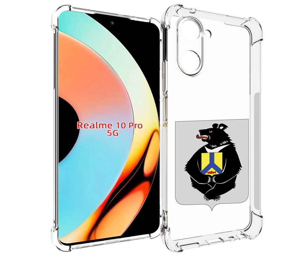 

Чехол бампер MyPads герб-хабаровскии-краи для Realme 10 Pro пр..., Прозрачный, Tocco