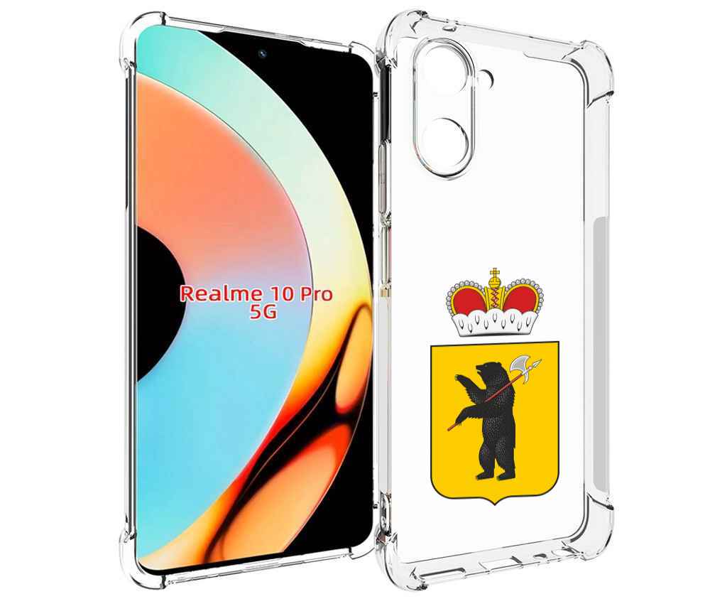 

Чехол бампер MyPads герб-ярославская-область для Realme 10 Pro п..., Прозрачный, Tocco