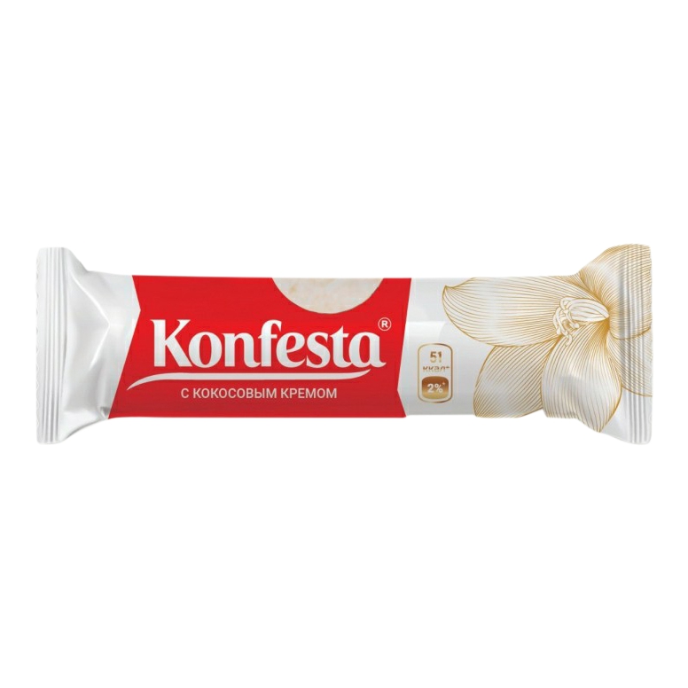 

Конфеты вафельные Konfesta с кокосовой кремом