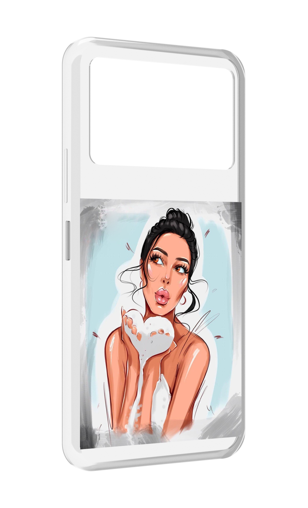 

Чехол MyPads девушка-с-пеной женский для Infinix NOTE 12 VIP (X672), Прозрачный, Tocco