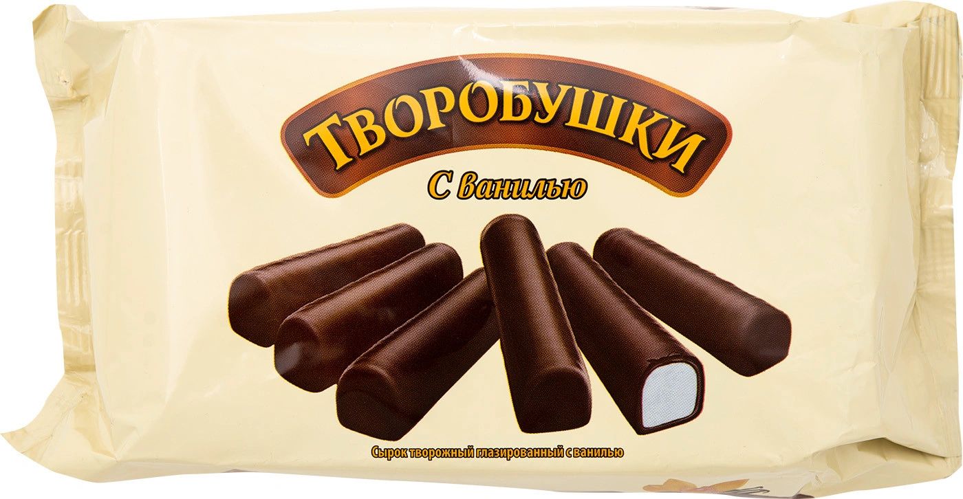Сырок творожный Творобушки ванильный глазированный 16% БЗМЖ 180 г