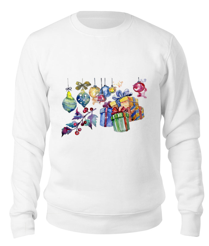 

Свитшот унисекс Printio С новым годом! белый M, С новым годом!