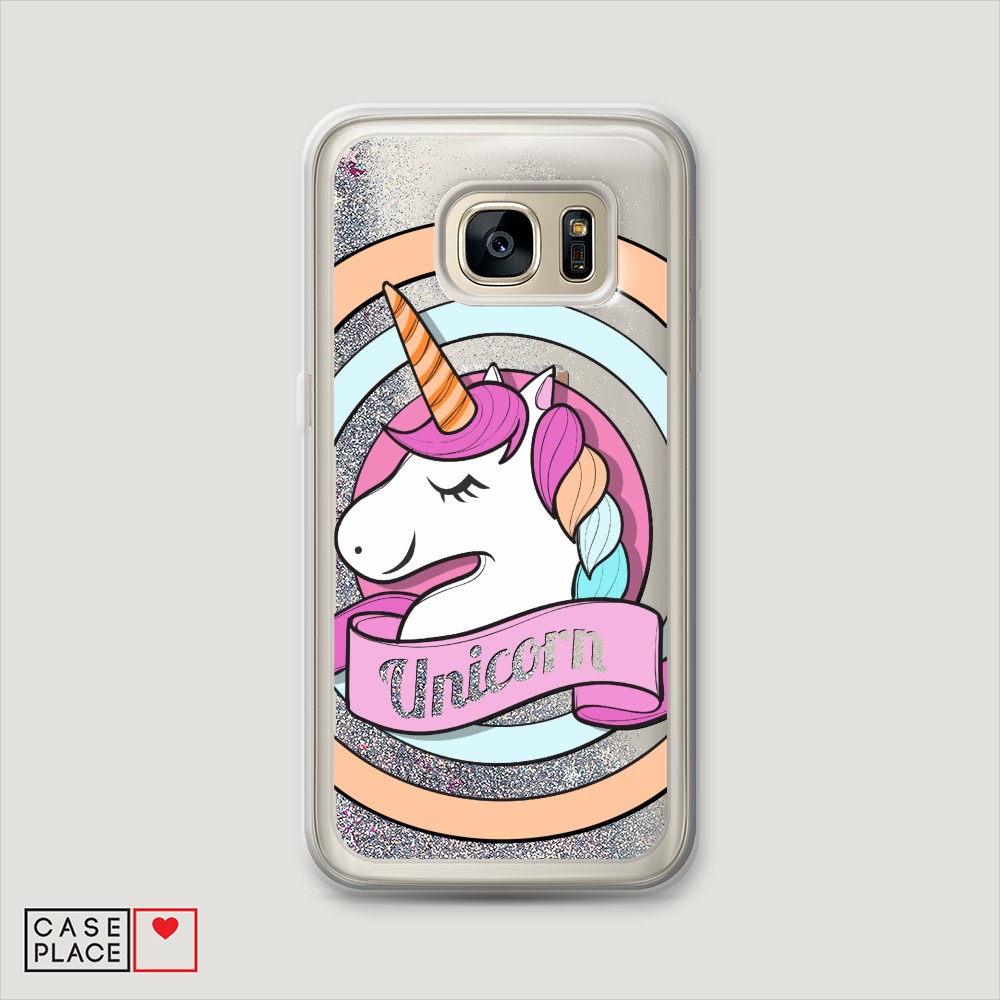 

Чехол Awog на Samsung Galaxy S6 Edge "Unicorn зефирный", Разноцветный, 24491-1