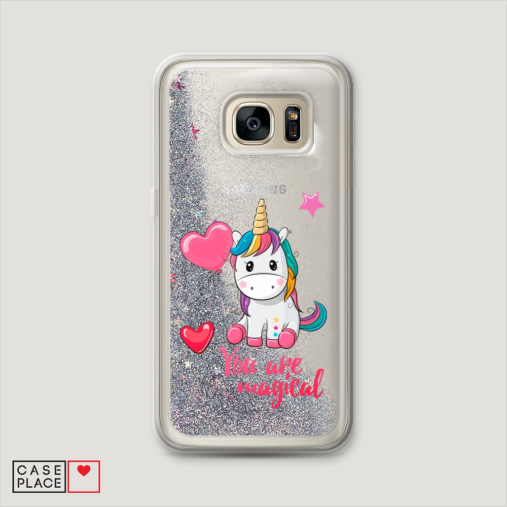 

Чехол Awog на Samsung Galaxy S6 Edge "Волшебная единорожка", Разноцветный, 24491-1