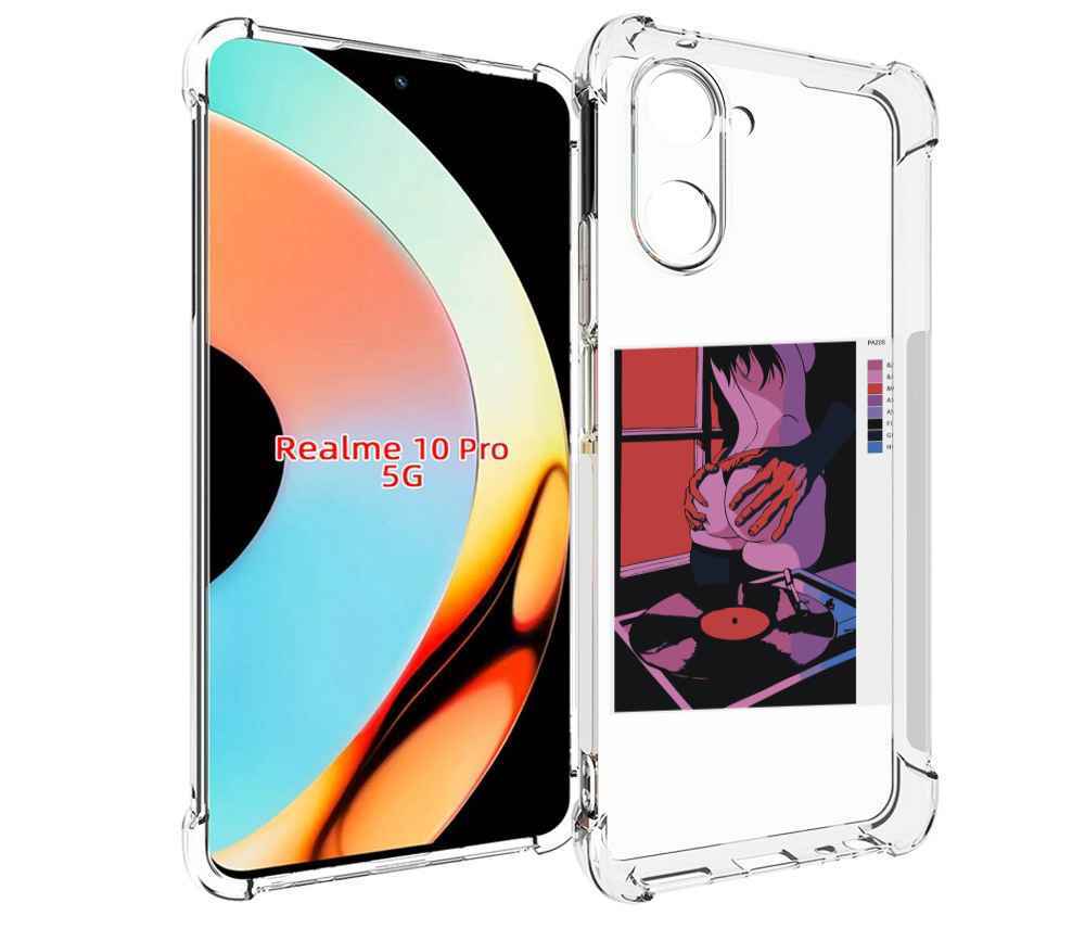 

Чехол бампер MyPads девушка красивая сзади женский для Realme 10..., Прозрачный, Tocco