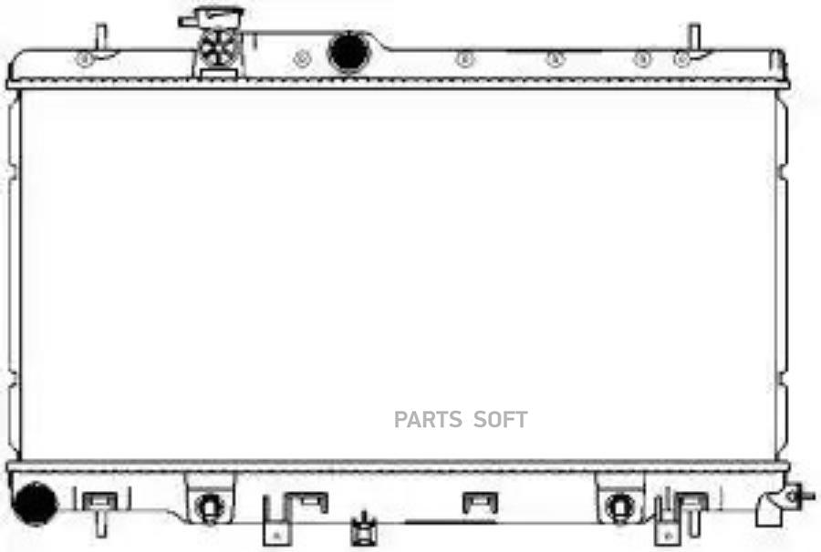 

Радиатор, 16 Мм Subaru Impreza 00-07, Legacy 98-03 34211004 Sakura арт. 34211004