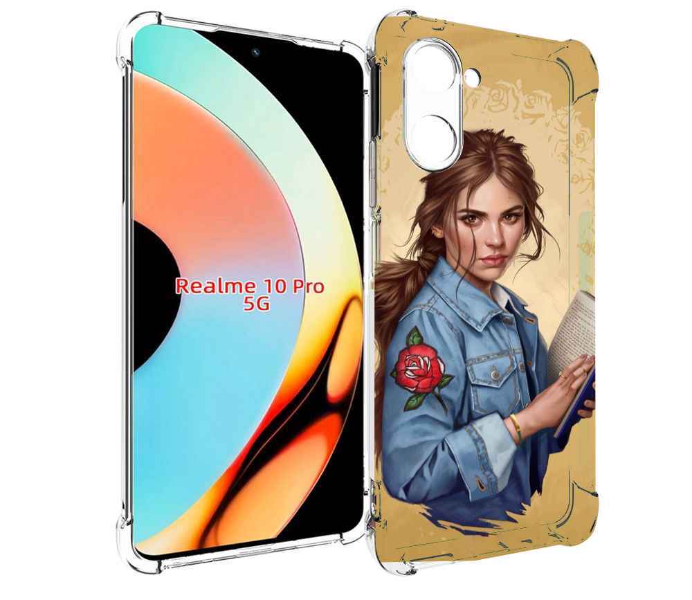 

Чехол бампер MyPads девушка-в-бежевом-фоне для Realme 10 Pro про..., Прозрачный, Tocco