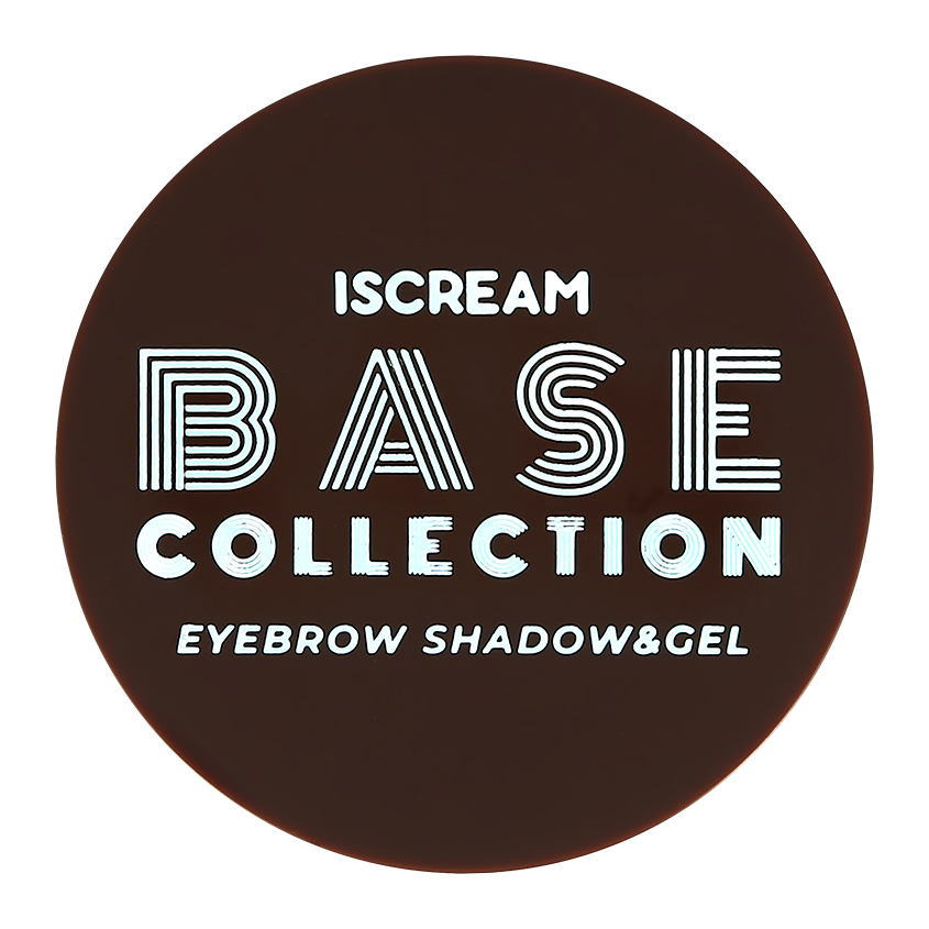 Тени и гель для бровей ISCREAM BASE 2 в 1 тон 03 nature brown тени для бровей еyebrow shadow 23008 05 05 1 шт