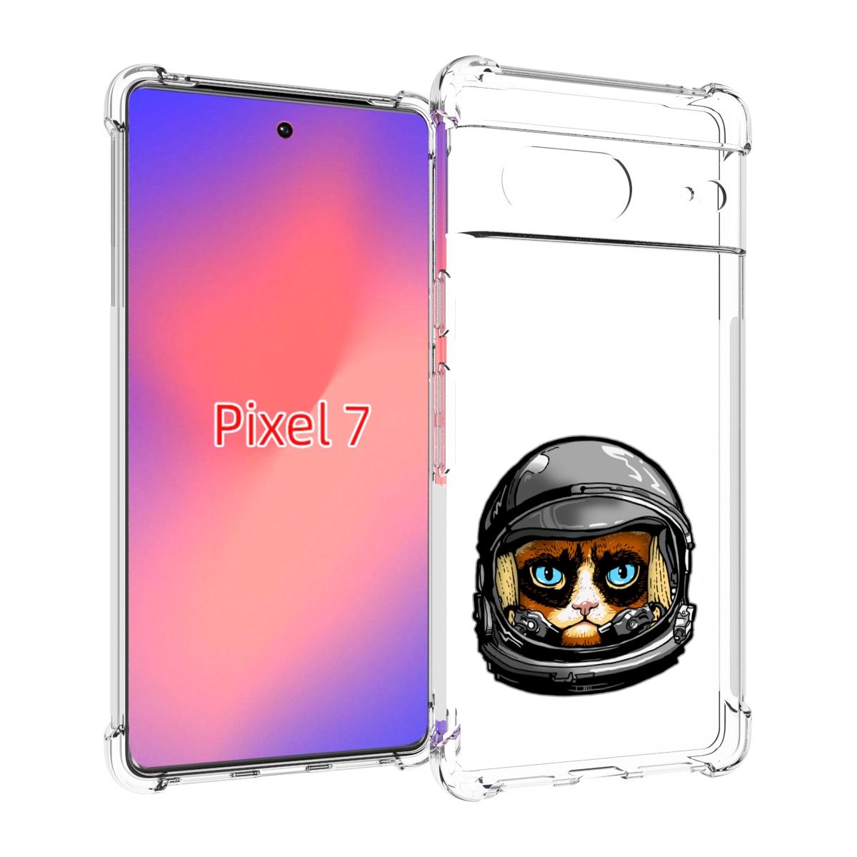 

Чехол Mypads Кот Космонавт Для Google Pixel 7, Прозрачный, Tocco