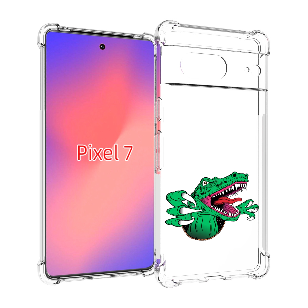 

Чехол Mypads Крокодил Для Google Pixel 7, Прозрачный, Tocco