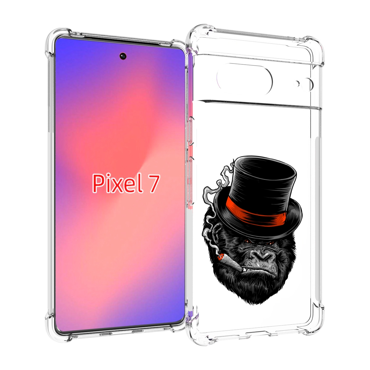 

Чехол Mypads Дизайнерская Горилла Для Google Pixel 7, Прозрачный, Tocco