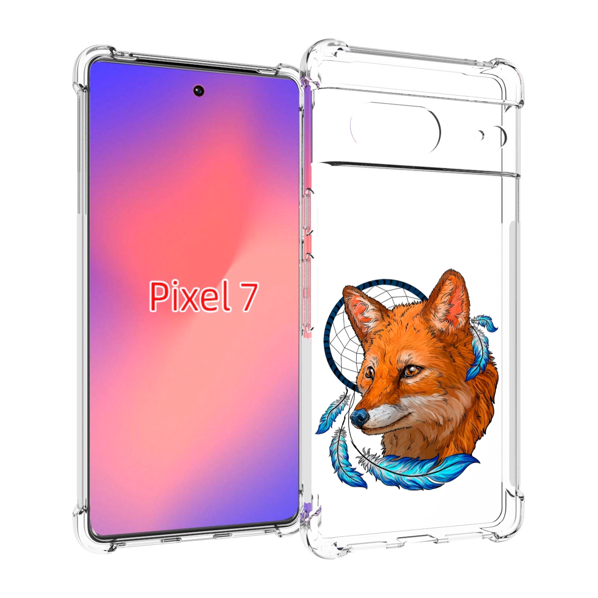 

Чехол Mypads Лиса И Ловец Снов Для Google Pixel 7, Прозрачный, Tocco