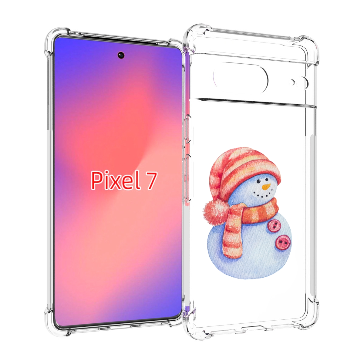 

Чехол Mypads Веселый Снеговик Для Google Pixel 7, Прозрачный, Tocco
