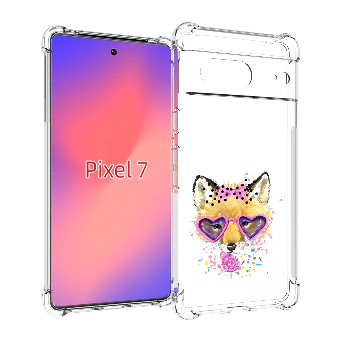 

Чехол Mypads Лисенок С Бантиком Для Google Pixel 7, Прозрачный, Tocco