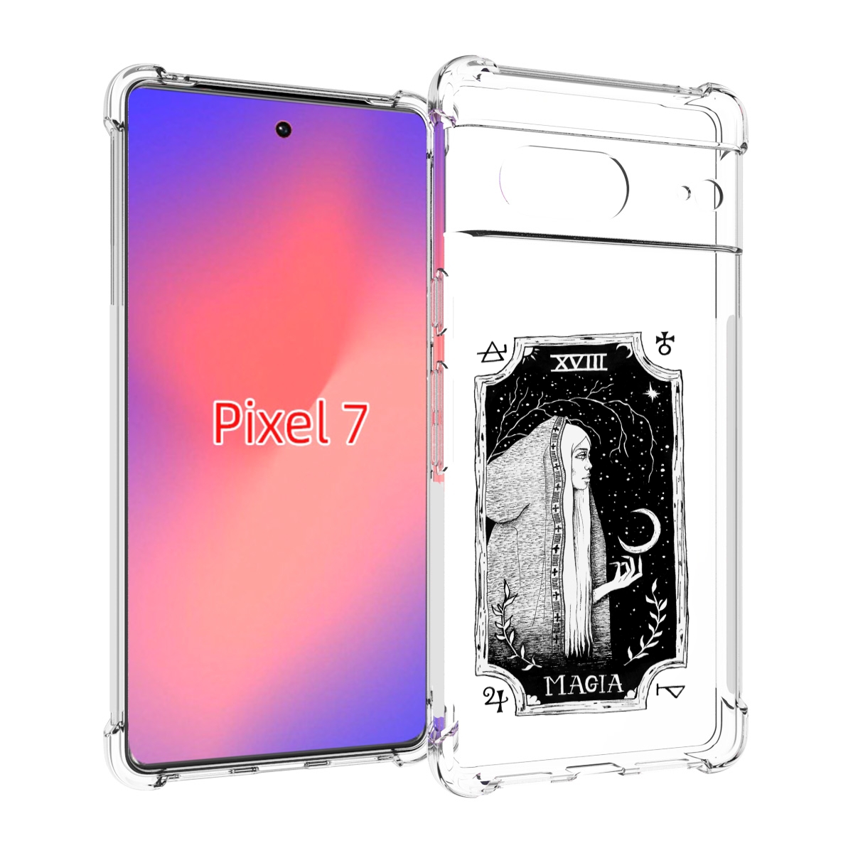 

Чехол Mypads Лунная Магия Для Google Pixel 7, Прозрачный, Tocco