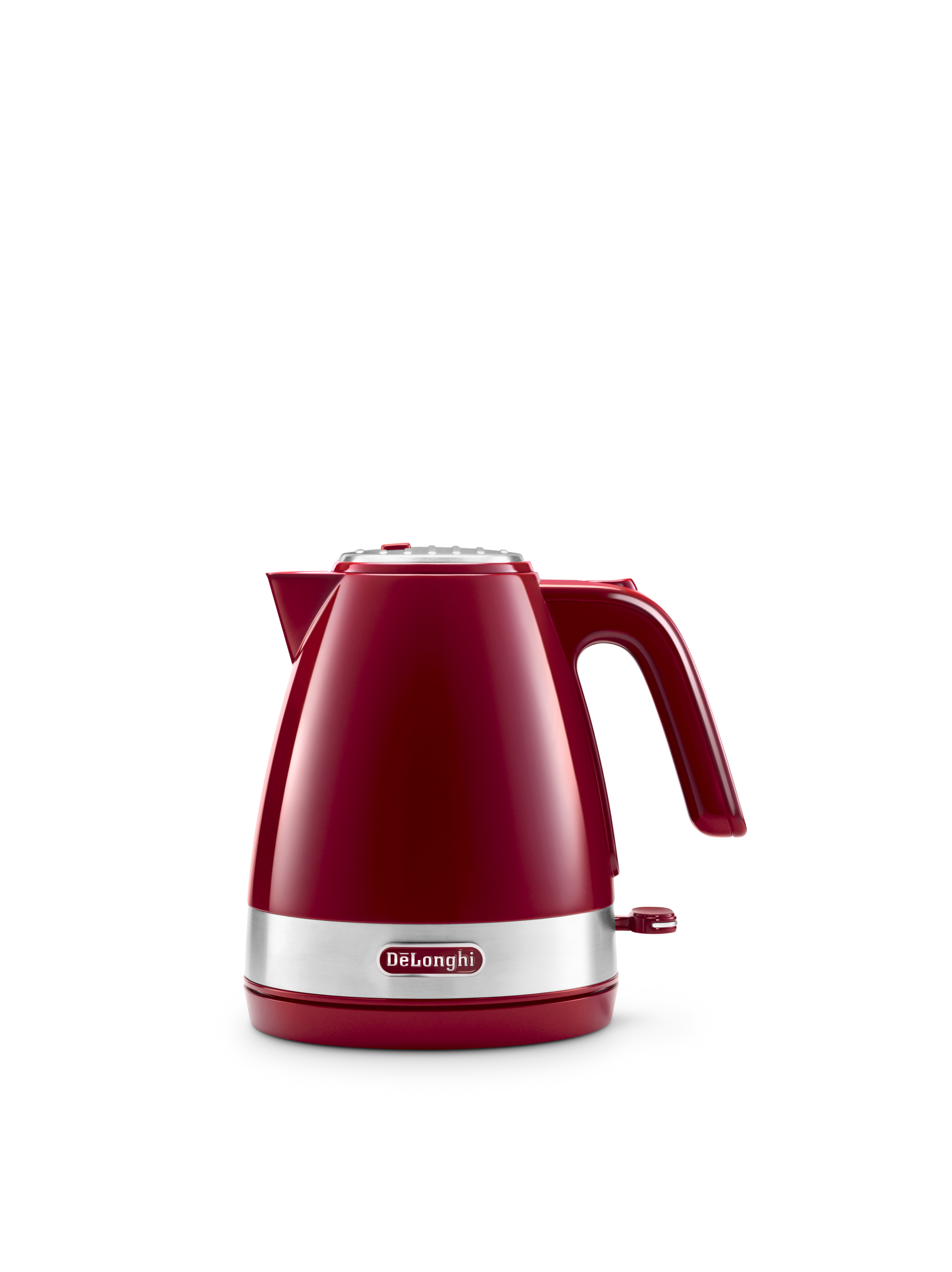 Чайник электрический Delonghi KBLA2001.R 1.7 л красный чайник 2 5 л агнесс красный горошек индукционное дно свисток 907 072