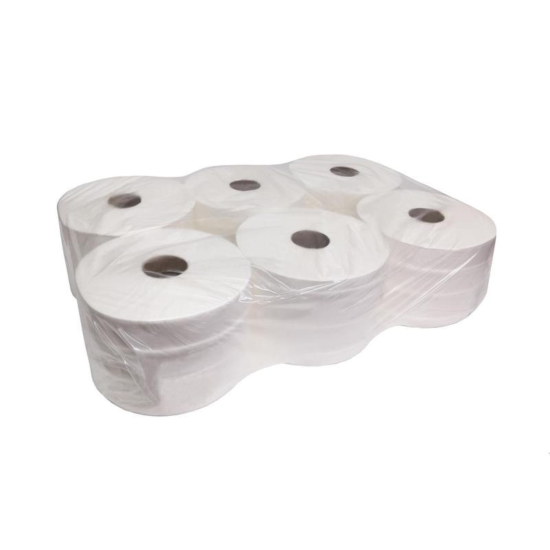 Бумага туалетная в рулонах, 2 слоя, белая, 215 м, 6 рулонов, LUSCAN  - Купить