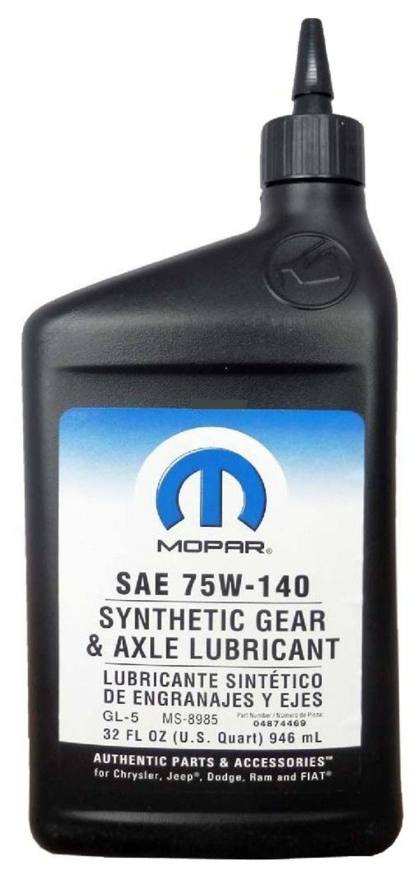 фото Масло трансмиссионное synthetic gear lube 75w140 1l chrysler арт. k68218657ga