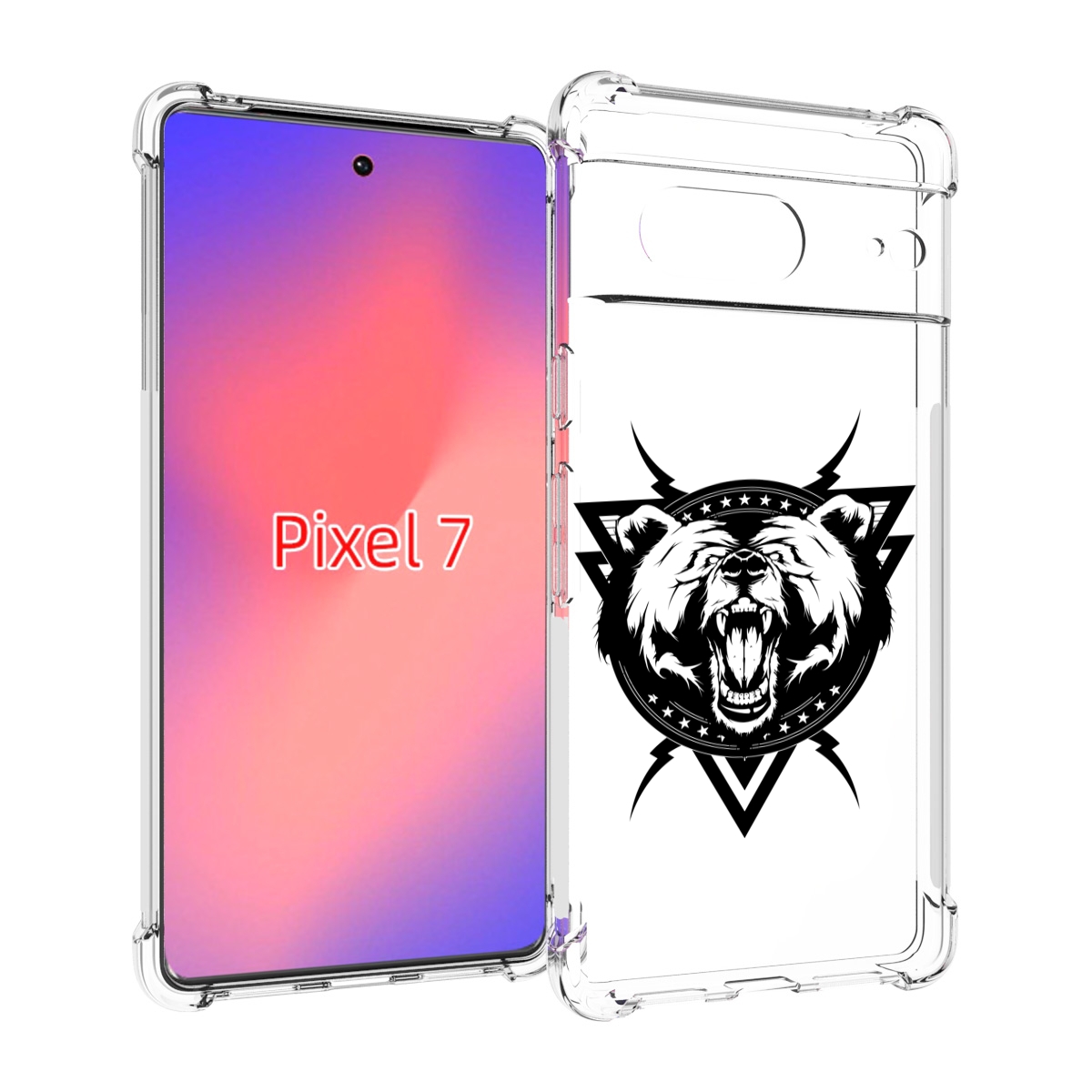 

Чехол Mypads Медведь В Треугольнике Для Google Pixel 7, Прозрачный, Tocco