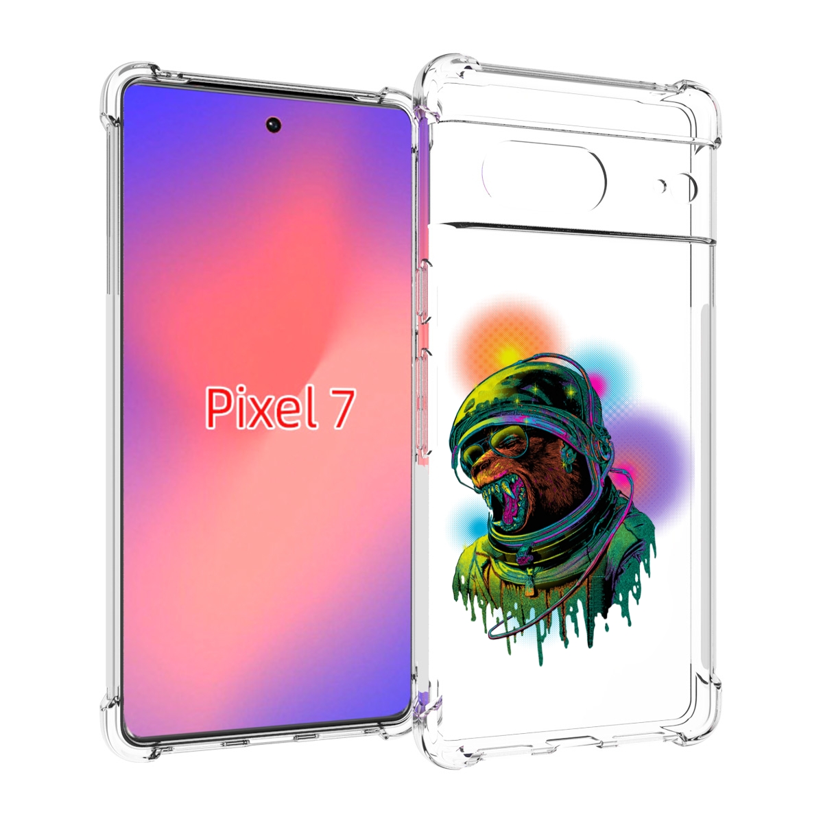 

Чехол Mypads Медведь Космонавт Для Google Pixel 7, Прозрачный, Tocco