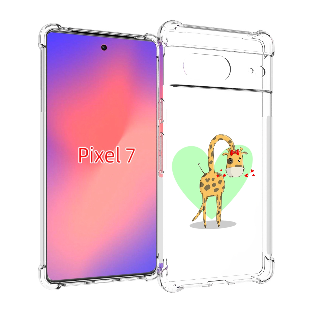 

Чехол Mypads Влюбленный Жираф 14 Февраля Для Google Pixel 7, Прозрачный, Tocco