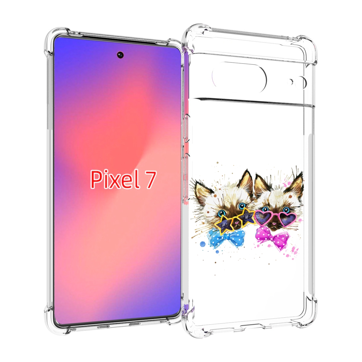 

Чехол Mypads Милые Котята Для Google Pixel 7, Прозрачный, Tocco