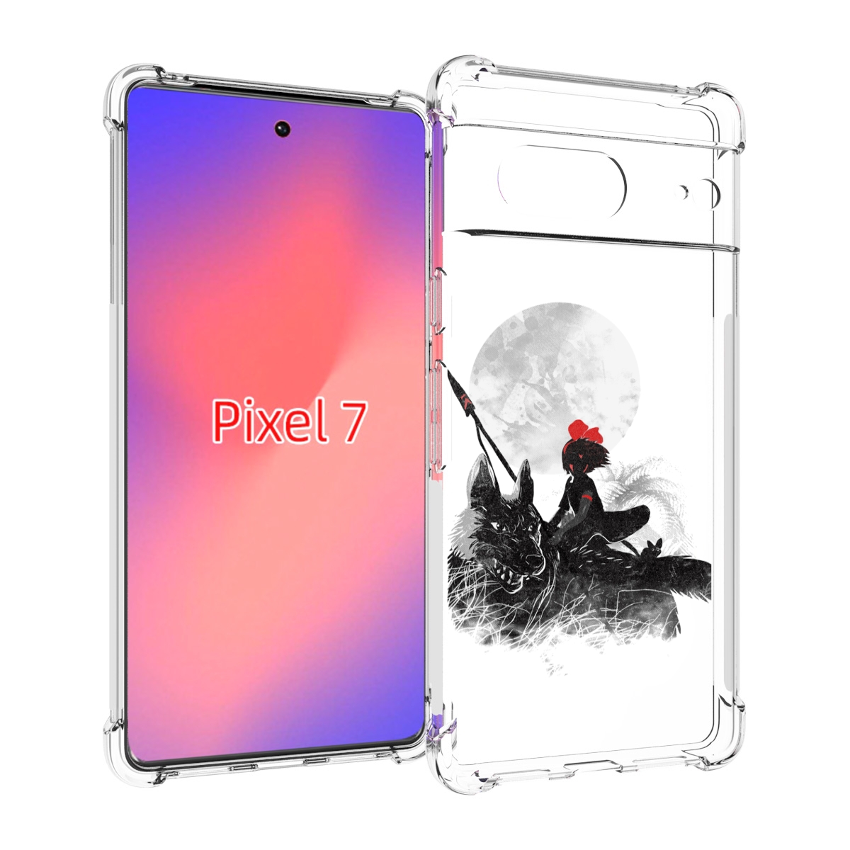 

Чехол Mypads Мононоке Для Google Pixel 7, Прозрачный, Tocco