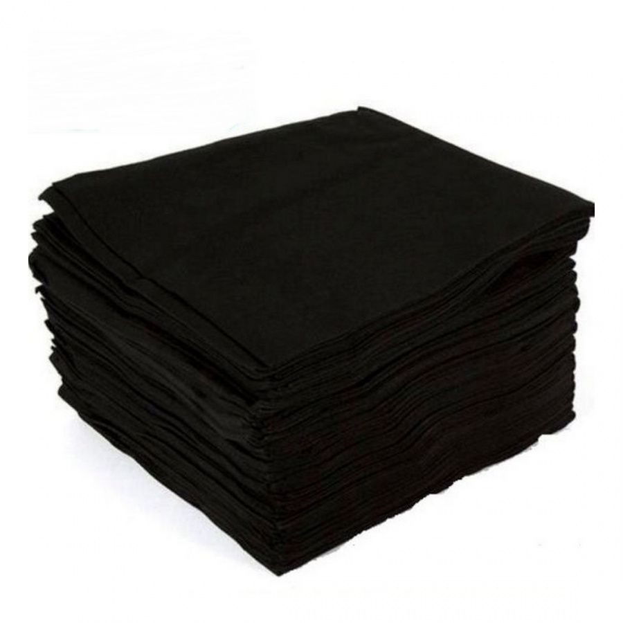 White line Салфетки одноразовые 30*40 см чёрный пачка, 100 шт одноразовые салфетки premium monoart towel up чёрный 500 шт