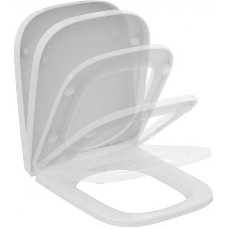 Крышка-сиденье для унитаза Ideal Standard i.life A с функцией плавного закрытия, белая (T4