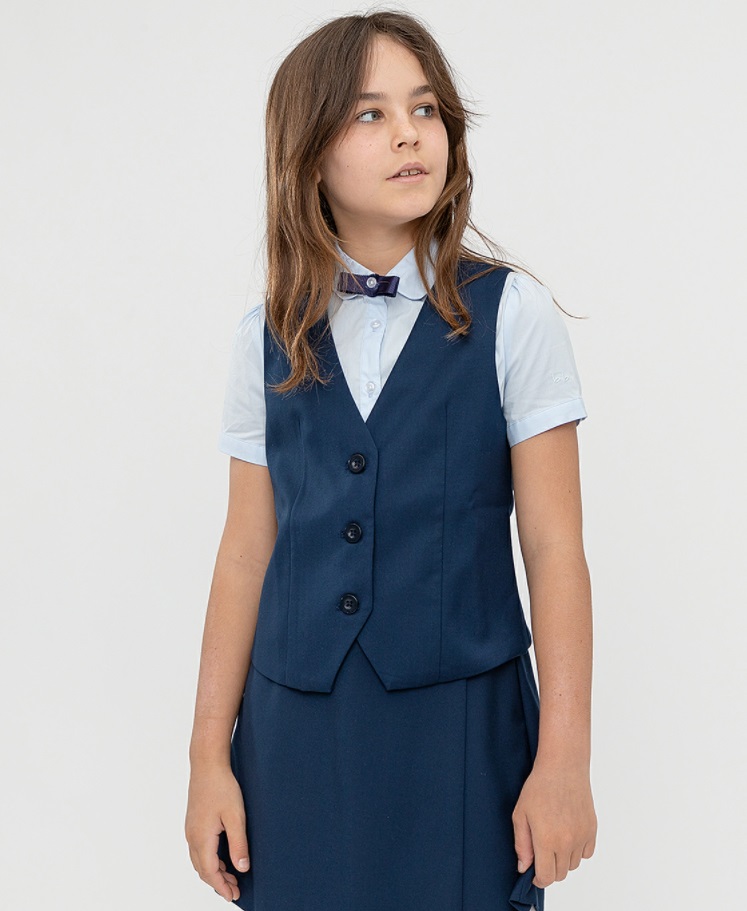 

Жилет детский Button Blue 221BBGS4701, синий, 122, 221BBGS4701