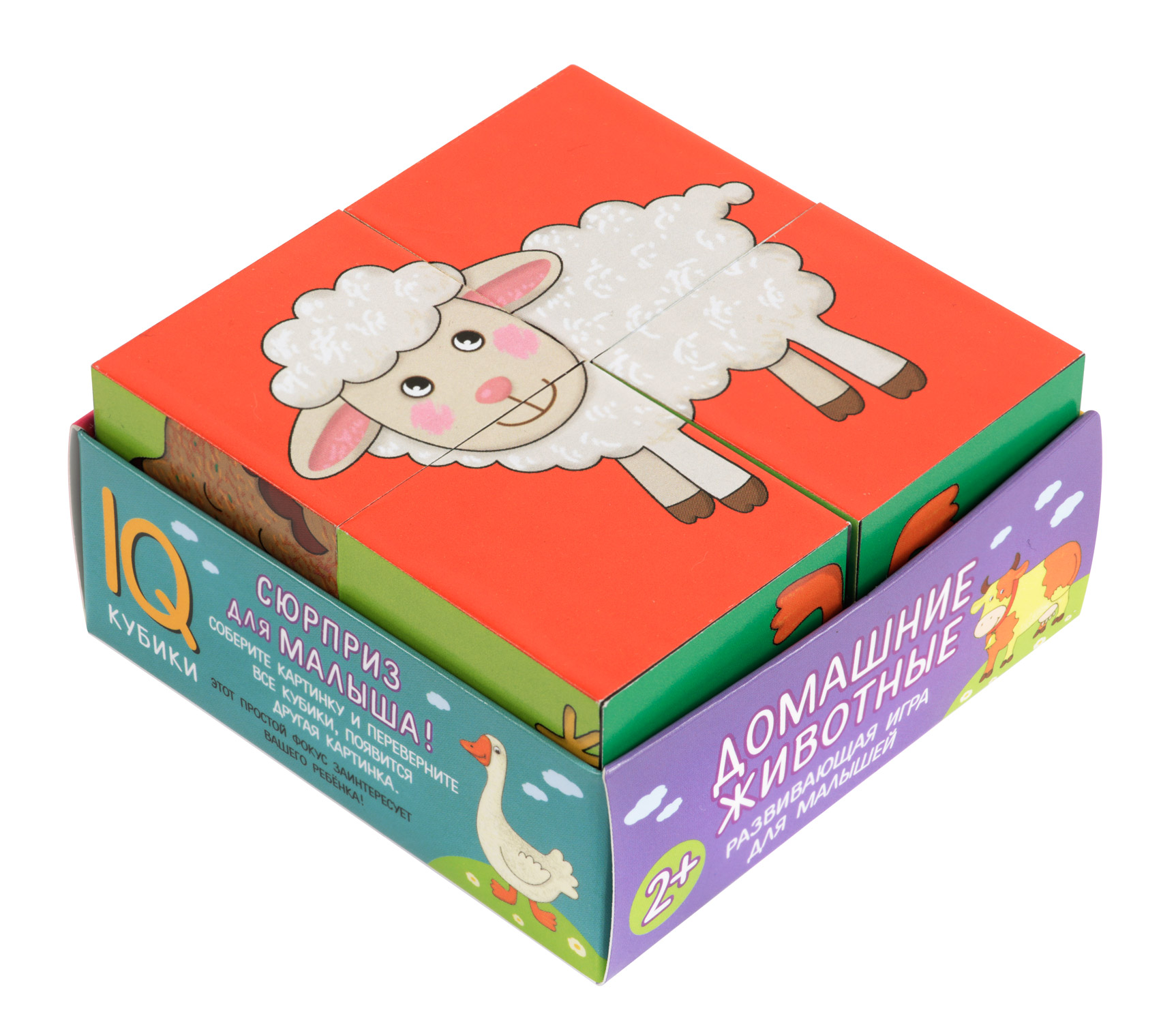 

Умные кубики в поддончике Айрис-пресс 4 штуки. Домашние животные