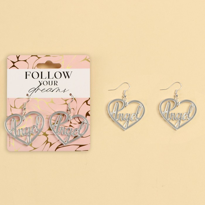 

Серьги подвески из металла Art beauty 9716827, акрил, 9716827